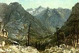 Albert Bierstadt Canvas Paintings - The Sierra Nevadas